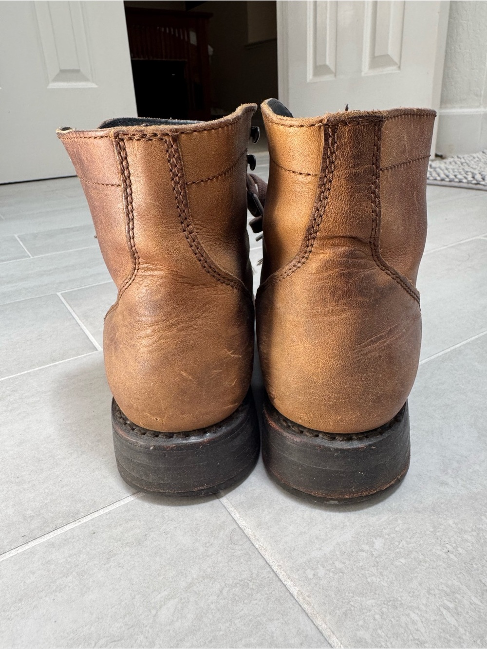 Thursday Boot Company Women's Brown Leather Lace-Up Boots - Picture 5 of 5